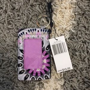 Vera Bradley Zip ID case.